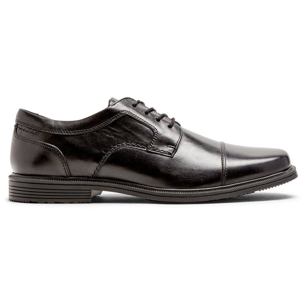 Rockport Oxfords Herr Svarta - Robinsyn Waterproof Cap Toe - EQBSL2165